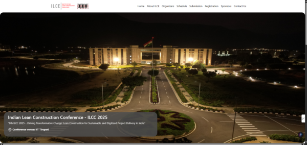 ILCC 2025 - 8th Indian Lean Construction Conference (IIT Tirupati)